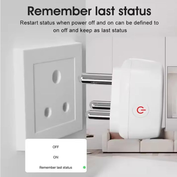 Smart Wi-fi Heavy Duty 3 Pin Power Plug 16A