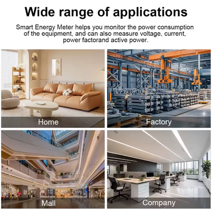 Smart Wi-fi Energy Meter Bidirectional 2 Channel Export and Import Power