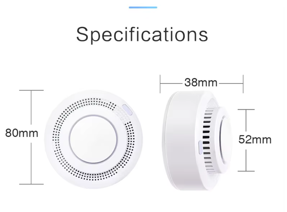 Smart Wi-fi Smoke Detector Sensor