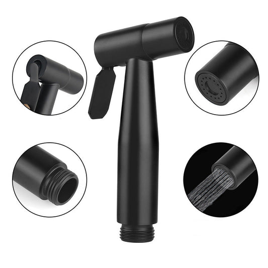 Stainless Steel Muslim Shower Head in Matt Black 5"inches for Bathroom and Toilets  | High Water Pressure | Easy Installation