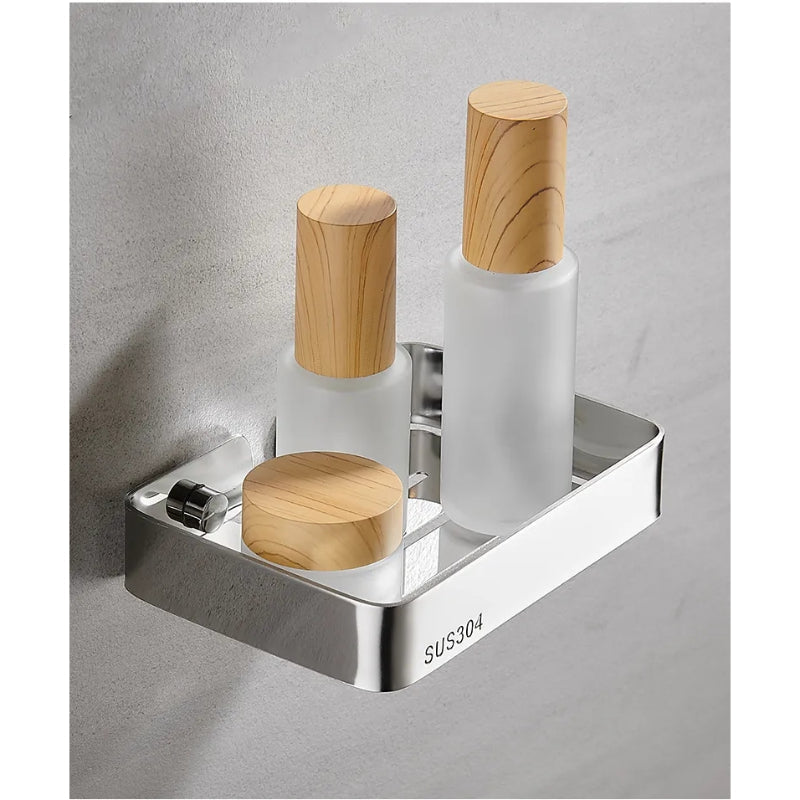 Premium Soap Dish and Organizer in Heavy Duty 304 SUS Stainless Steel for Bathrooms, Wash Areas | Wall Mounted