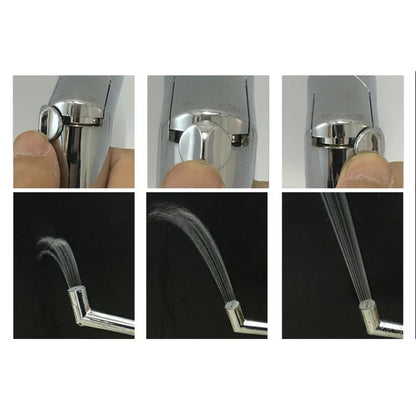 Adjustable Flow 6" inches Toilet Shower Head in Shiny Chrome | High Water Pressure | Durable ABS Plastic | Easy Installation