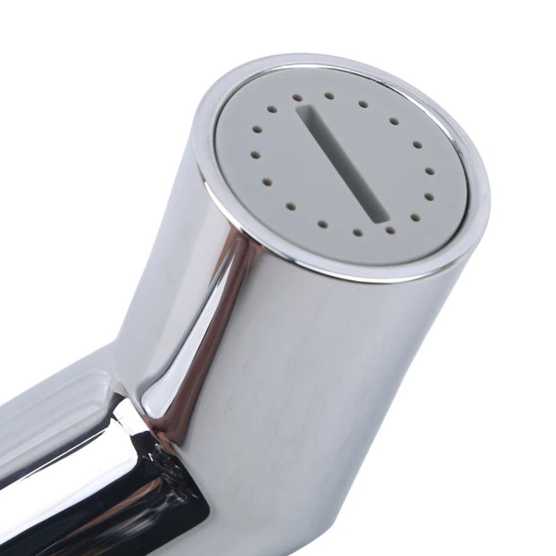 Adjustable Flow 6" inches Toilet Shower Head in Shiny Chrome | High Water Pressure | Durable ABS Plastic | Easy Installation