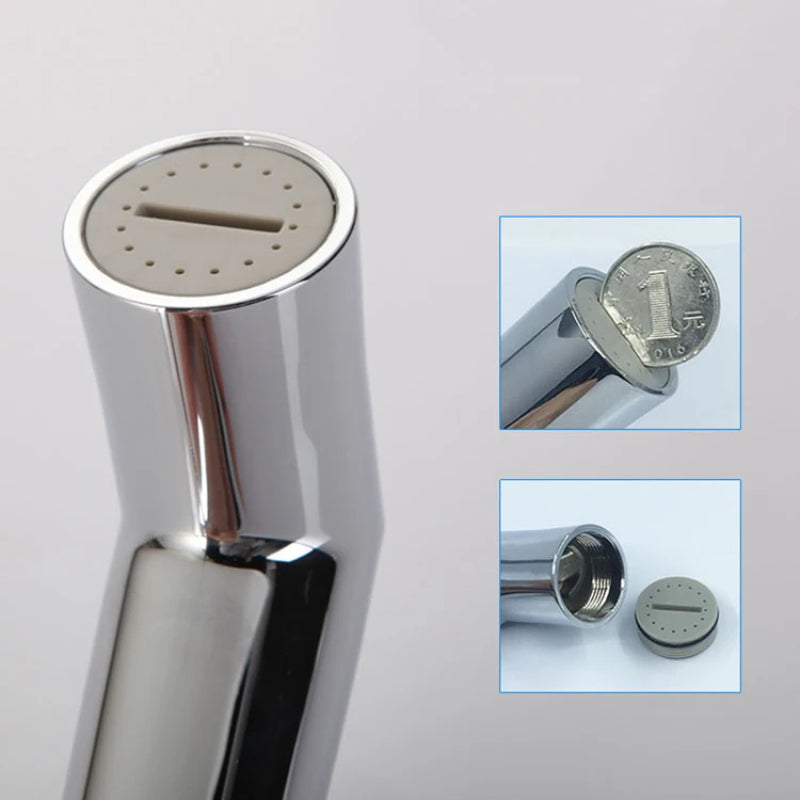 Adjustable Flow 6" inches Toilet Shower Head in Shiny Chrome | High Water Pressure | Durable ABS Plastic | Easy Installation