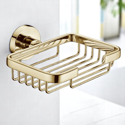 Wesda Exclusive 6pcs Shiny Gold Bathroom Accessories Set in 304 Stainless Steel