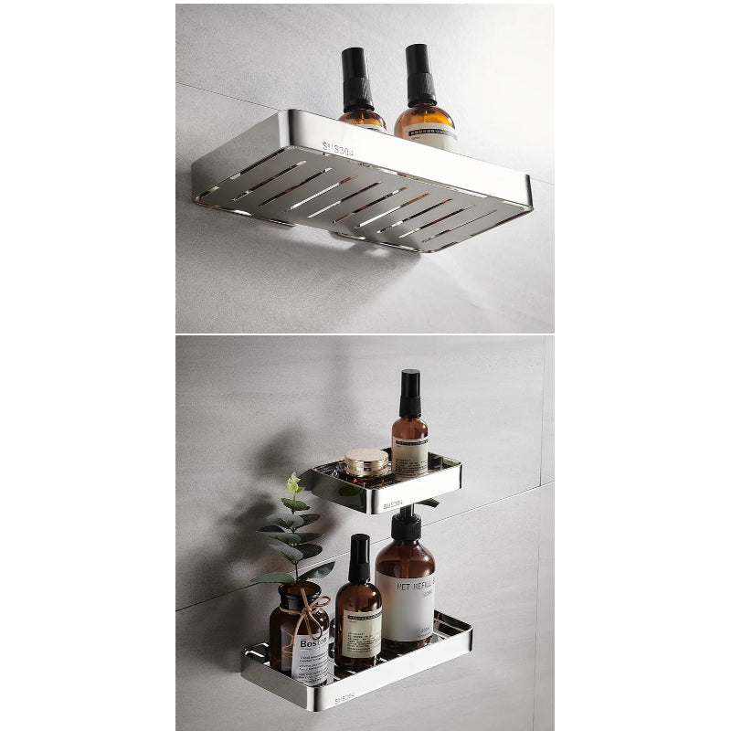 Premium Soap Dish and Organizer in Heavy Duty 304 SUS Stainless Steel for Bathrooms, Wash Areas | Wall Mounted
