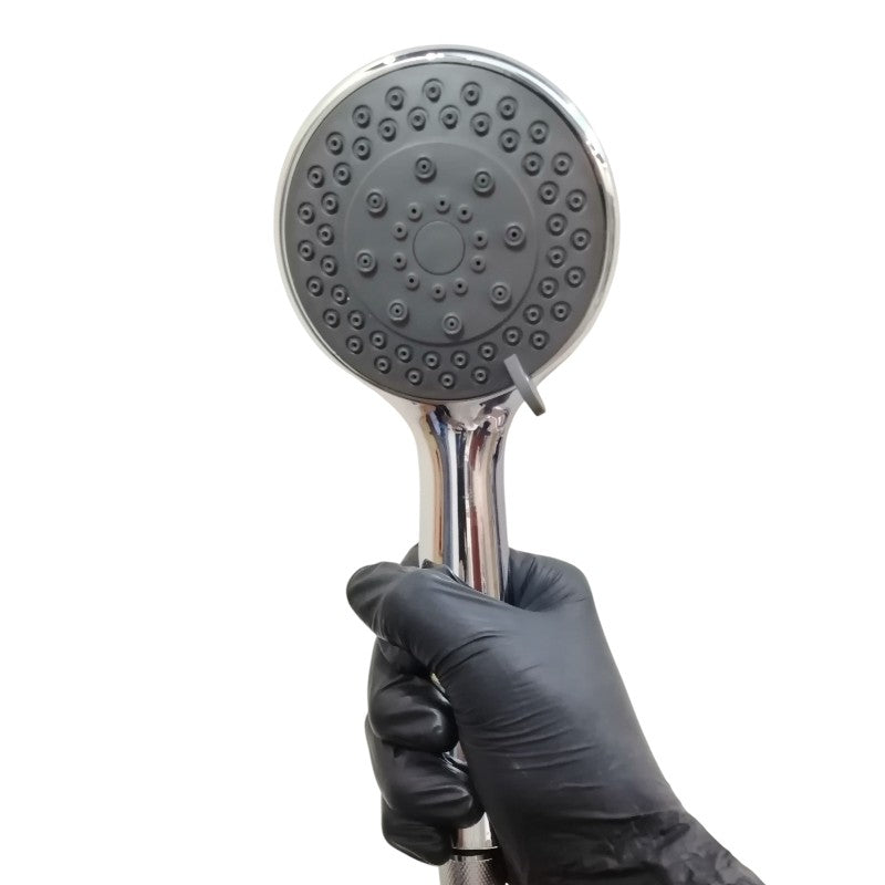 5 in 1 Hand Shower Set for Bathing in Chrome | Durable ABS Plastic | 9" inches Head and 1.5 Meter Stainless Steel Pipe