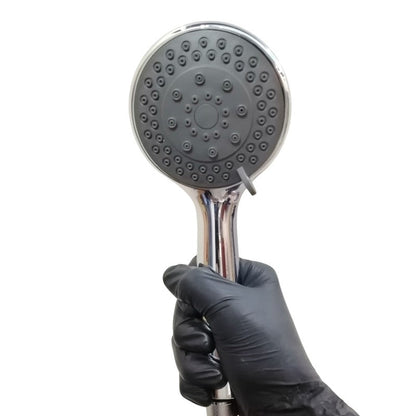 5 in 1 Hand Shower Set for Bathing in Chrome | Durable ABS Plastic | 9" inches Head and 1.5 Meter Stainless Steel Pipe
