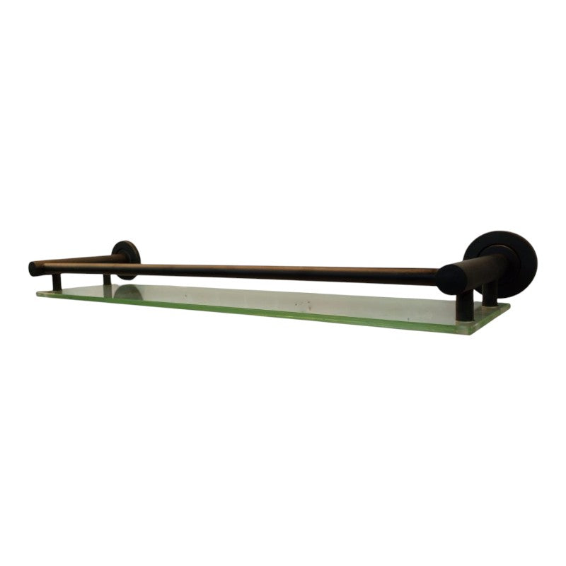 Wesda Bathroom Glass Shelf 21" inch in Stainless Steel Matt Black