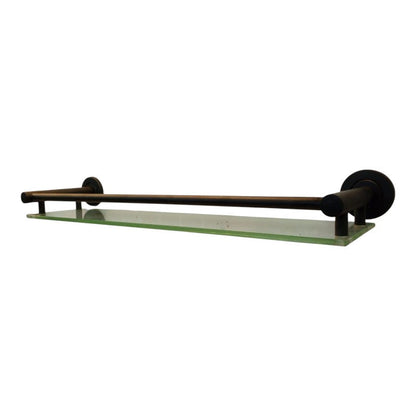 Wesda Bathroom Glass Shelf 21" inch in Stainless Steel Matt Black