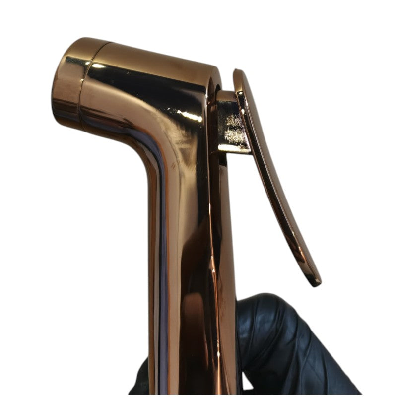 Copper/ Rose Gold Heavy Duty Stainless Steel Muslim Shower Set 5"inches Head + 1.2 Meter Pipe | High Water Pressure | Easy Installation