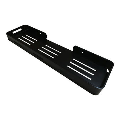 5pcs Aluminium Accessories Set Matt Black | Shelf + Soap Dish + Brush Holder + Towel Rod + Wall Hanger