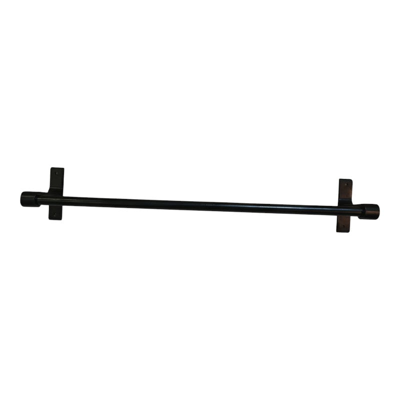 5pcs Aluminium Accessories Set Matt Black | Shelf + Soap Dish + Brush Holder + Towel Rod + Wall Hanger