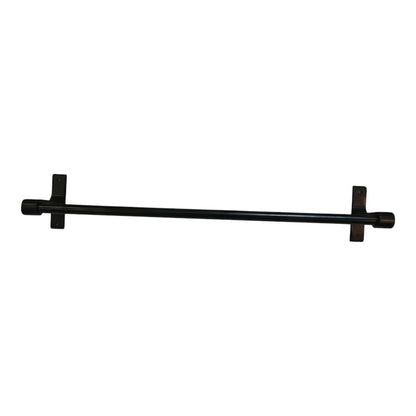 5pcs Aluminium Accessories Set Matt Black | Shelf + Soap Dish + Brush Holder + Towel Rod + Wall Hanger