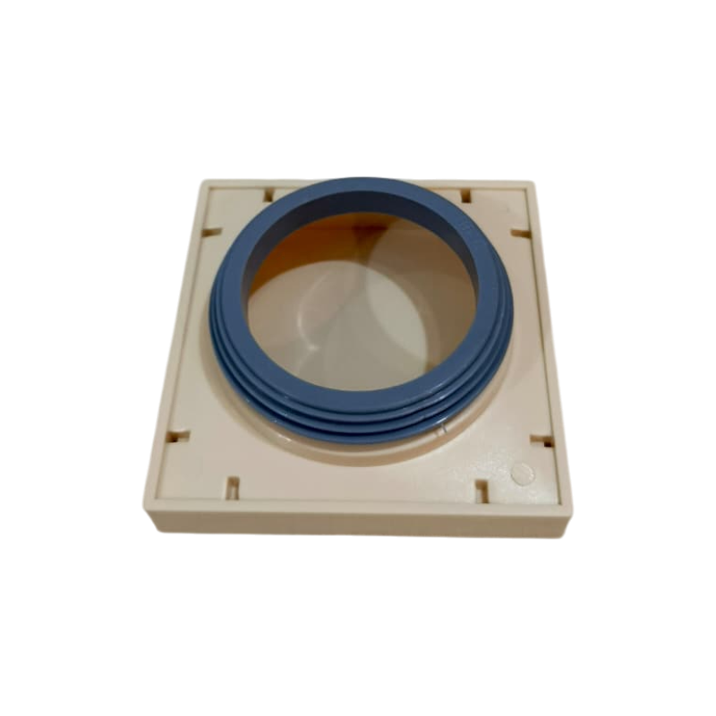 Premium 6x6" Inch Tile Floor Drain in ABS Plastic | Colours White, Black & Ivory