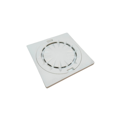 Premium 6x6" Inch Floor Drain in ABS Plastic | Colours White, Black & Ivory