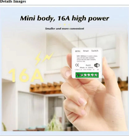 Smart Wi-fi Mini Switch 16A with Energy Monitor