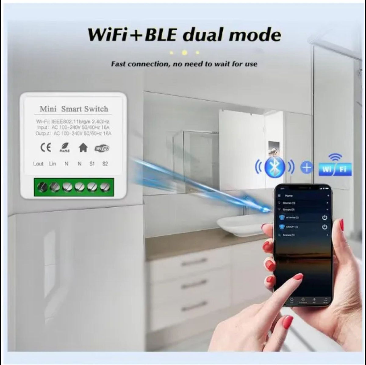 Smart Wi-fi Mini Switch 16A