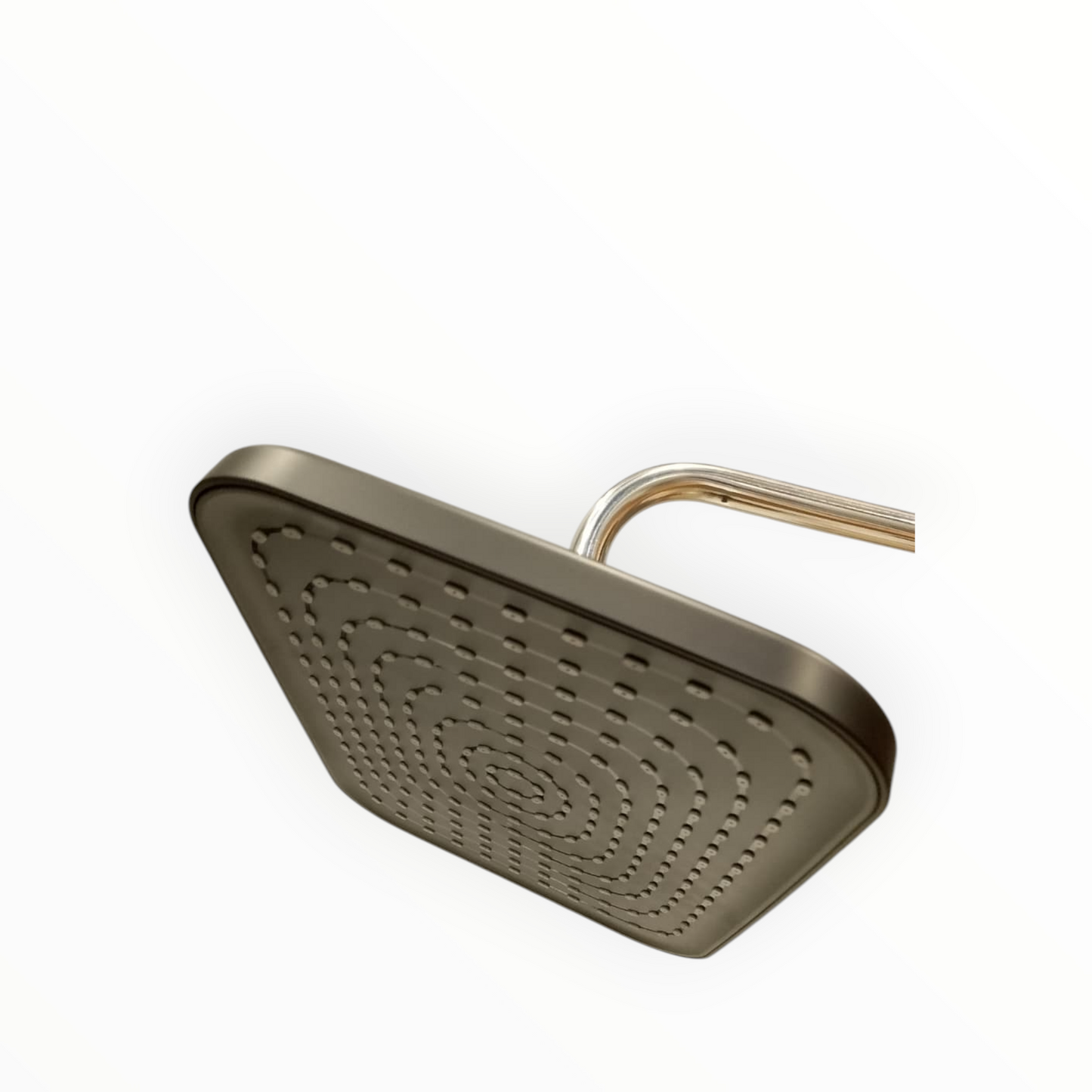 8x12" inches Bathing Shower Head in Matt Black | Made in Durable ABS Plastic | High Pressure (Without Shower Rod)