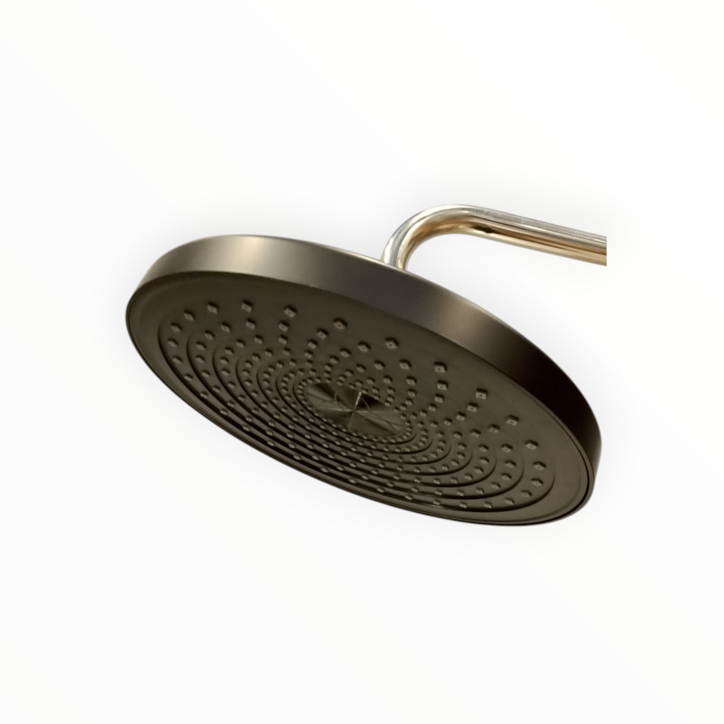 9" inches Round Bathing Shower Head in Matt Black | Made in Durable ABS Plastic | High Pressure (Without Shower Rod)