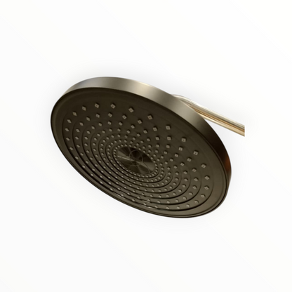 9" inches Round Bathing Shower Head in Matt Black | Made in Durable ABS Plastic | High Pressure (Without Shower Rod)