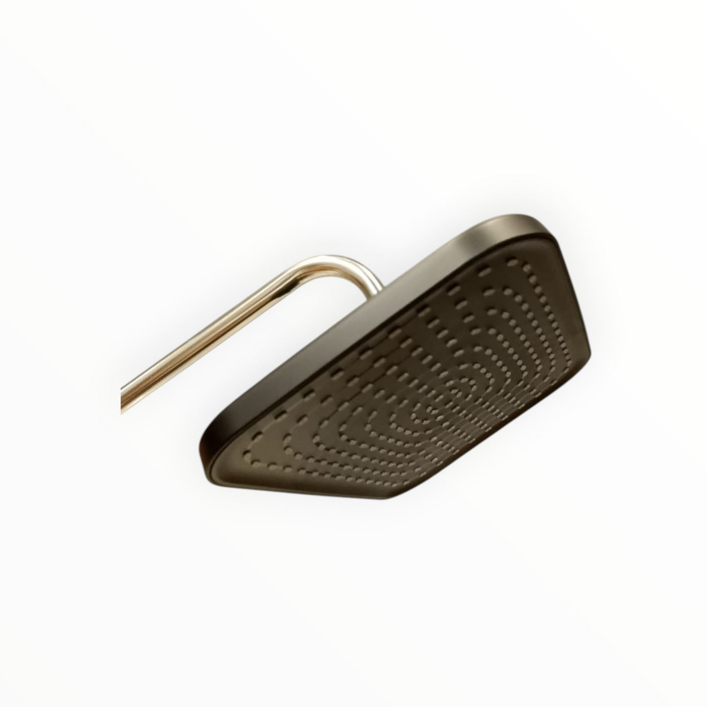 8x12" inches Bathing Shower Head in Matt Black | Made in Durable ABS Plastic | High Pressure (Without Shower Rod)