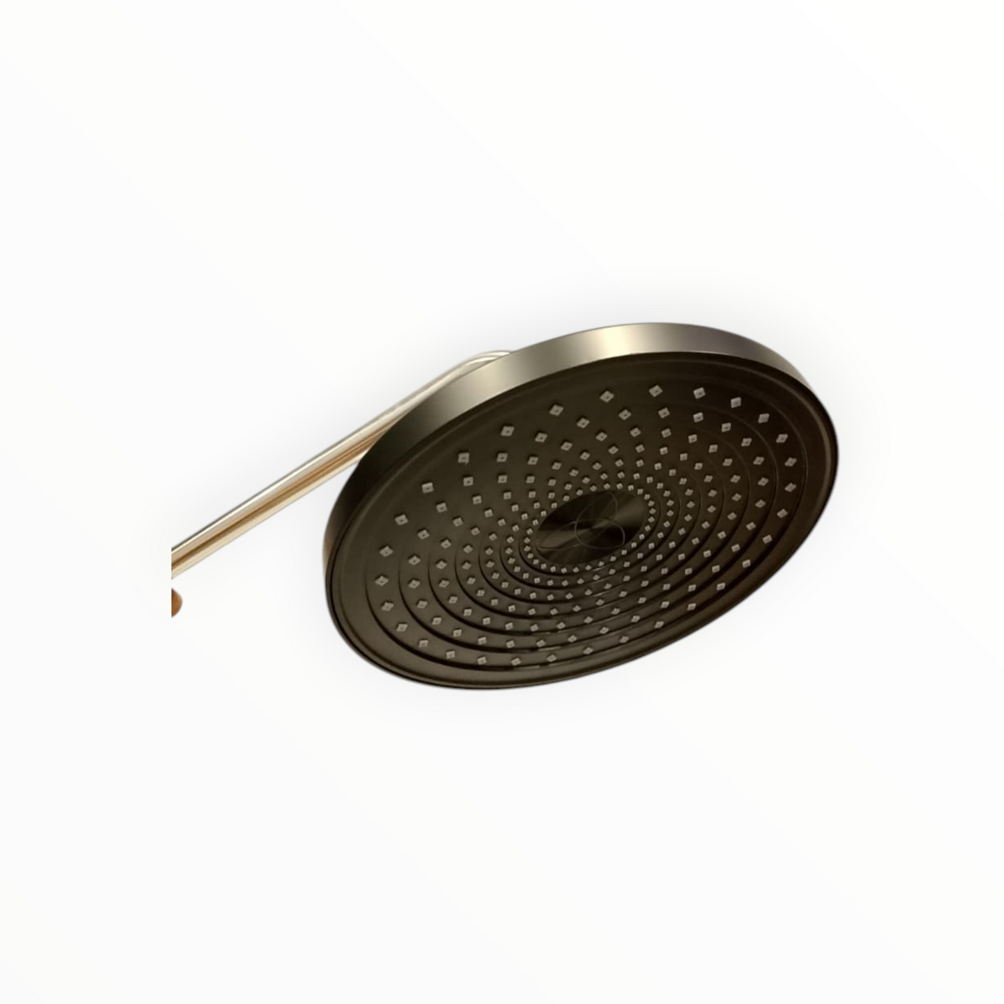 9" inches Round Bathing Shower Head in Matt Black | Made in Durable ABS Plastic | High Pressure (Without Shower Rod)
