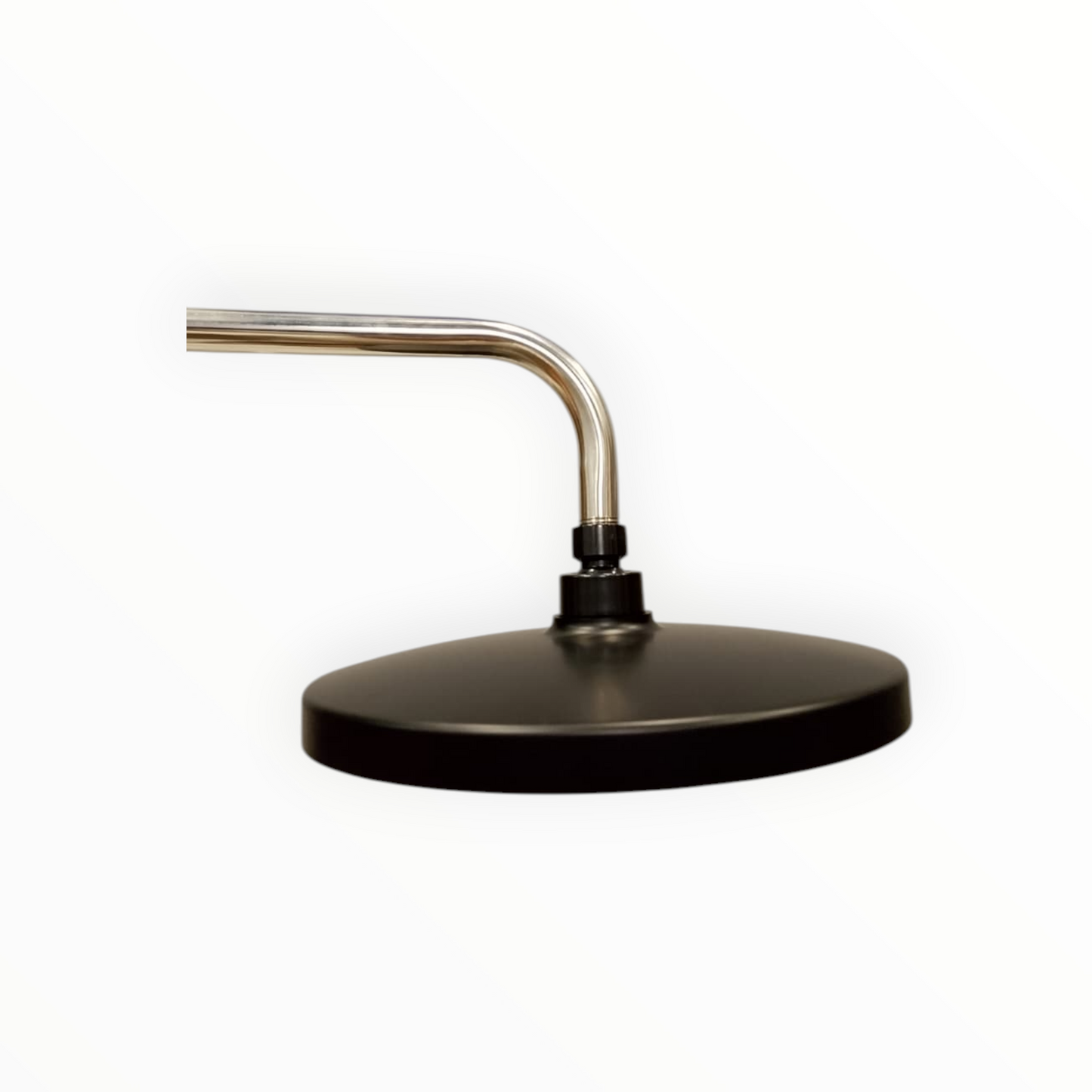 9" inches Round Bathing Shower Head in Matt Black | Made in Durable ABS Plastic | High Pressure (Without Shower Rod)