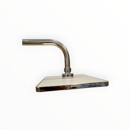6x10" inches Bathing Shower Head in Shiny Chrome | Made in Durable ABS Plastic | High Pressure (Without Shower Rod)