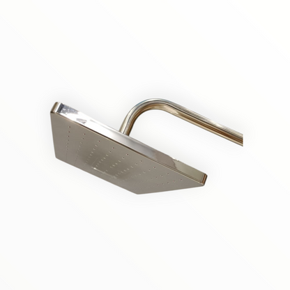 6x10" inches Bathing Shower Head in Shiny Chrome | Made in Durable ABS Plastic | High Pressure (Without Shower Rod)