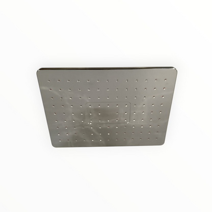 6x10" inches Bathing Shower Head in Shiny Chrome | Made in Durable ABS Plastic | High Pressure (Without Shower Rod)