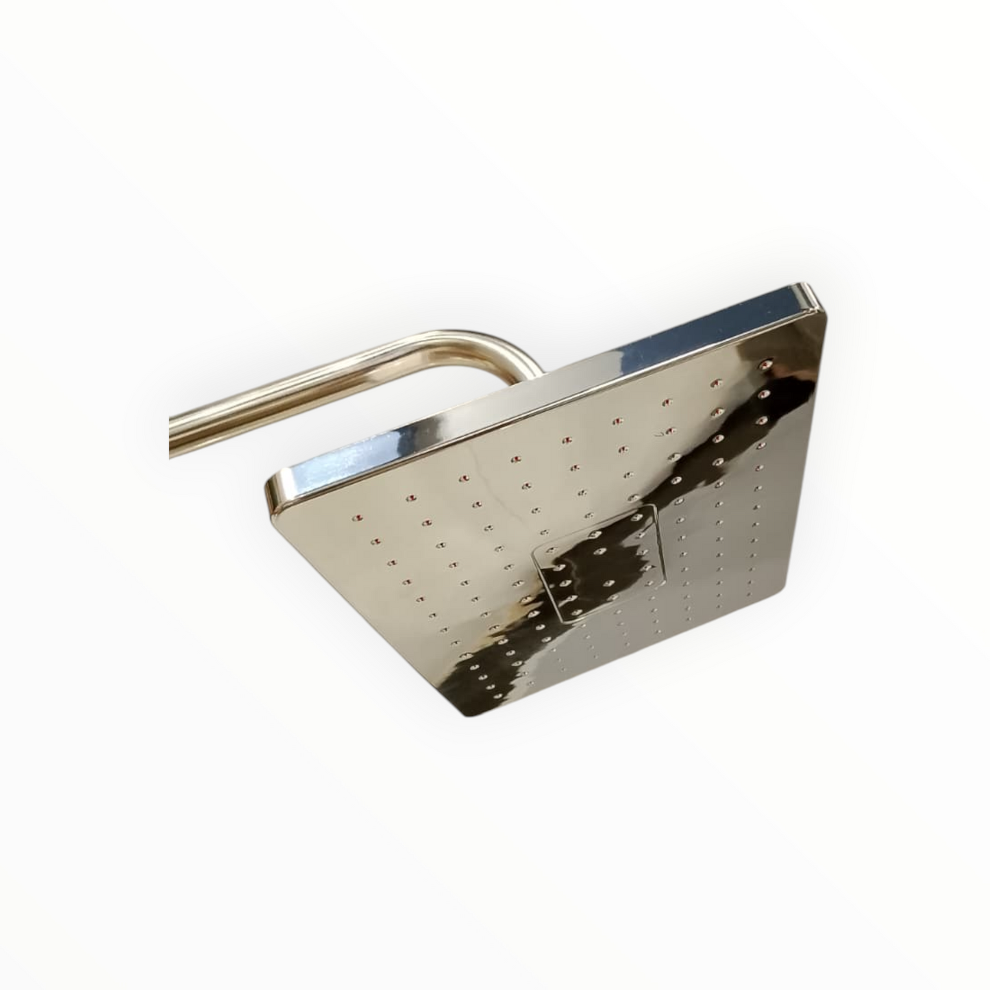 6x10" inches Bathing Shower Head in Shiny Chrome | Made in Durable ABS Plastic | High Pressure (Without Shower Rod)