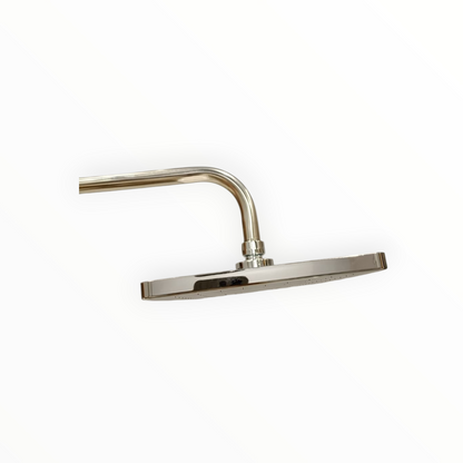 6x10" inches Bathing Shower Head in Shiny Chrome | Made in Durable ABS Plastic | High Pressure (Without Shower Rod)