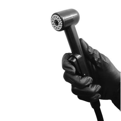Premium Muslim Shower Head 7"inches for Bathroom and Toilets in Glossy Black | Durable ABS Plastic | High Water Pressure | Easy Installation