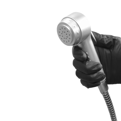 Muslim Shower Head 5"inches in Silver Matt | Durable ABS Plastic | Top Push Lever | Moderate Water Pressure | Easy Installation