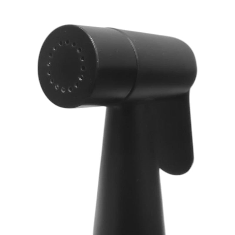 Matt Black Heavy Duty Stainless Steel Muslim Shower Set 5"inches Head + 1.2 Meter Pipe | High Water Pressure | Easy Installation | Bathroom and Toilets
