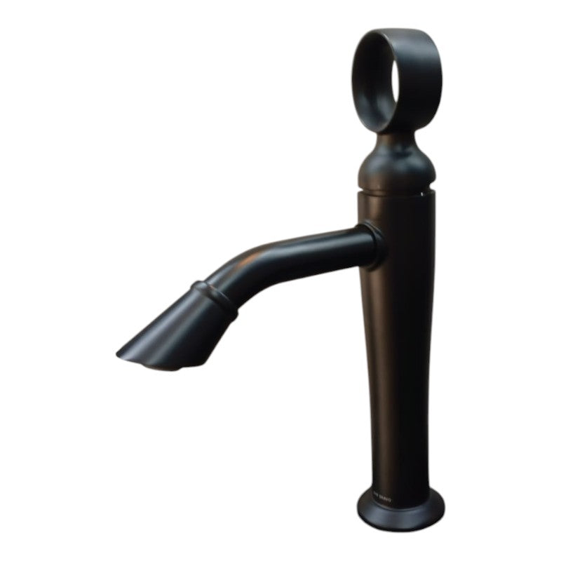 Top Ring Wash Basin Faucet Matt Black in Stainless Steel  | Hot and Cold Mixer | Easy to Install