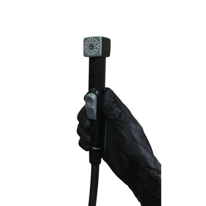Premium Muslim Shower Set 7"inches Head + 1.2 Meter Pipe Matt Black | High Water Pressure | Easy Installation | ABS Plastic Head + Stainless Steel Pipe