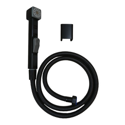 Premium Muslim Shower Set 7"inches Head + 1.2 Meter Pipe Matt Black | High Water Pressure | Easy Installation | ABS Plastic Head + Stainless Steel Pipe