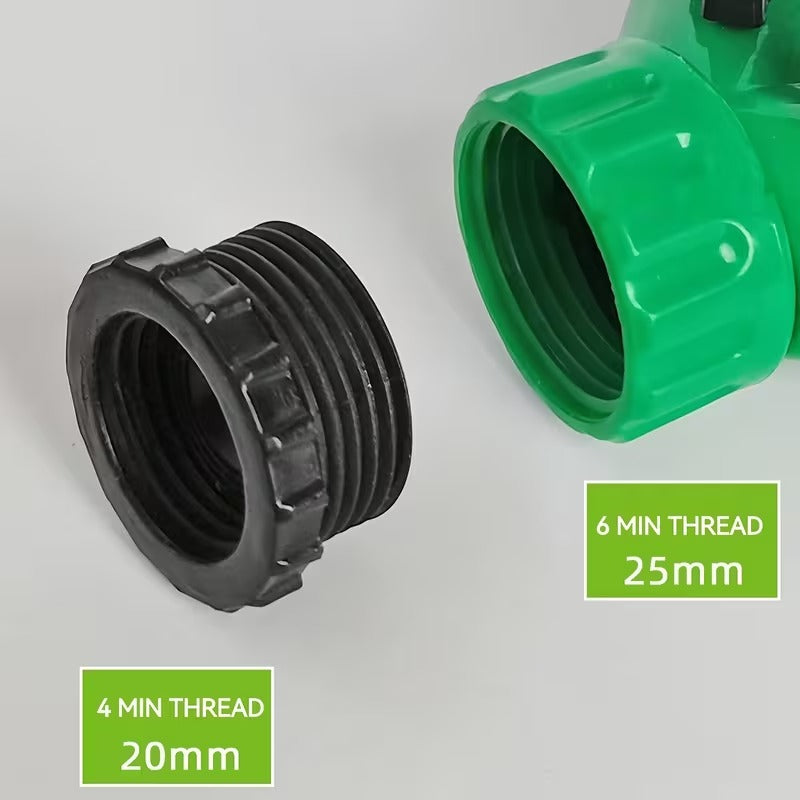 2-Way Nozzle for Pipe Connection 1/2" Size | Connect Hose Pipe for Gardens, Lawns and More | Made in Durable ABS Plastic | East to Install