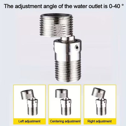 Adjustable Half Sides for Wall Mixer in Stainless Steel | Standard 1/2" inch (wall side) by 3/4" inch (mixer side)