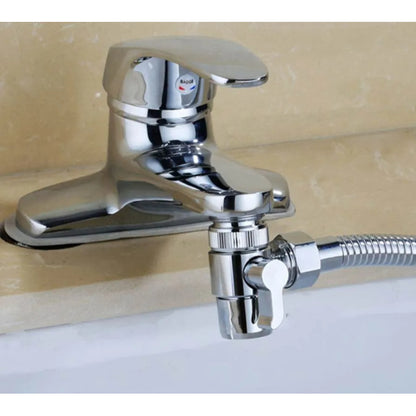 2 in 1 Divider for Kitchen and Basin Faucet for Shower Connection | Made in Stainless Steel | Easy Installation