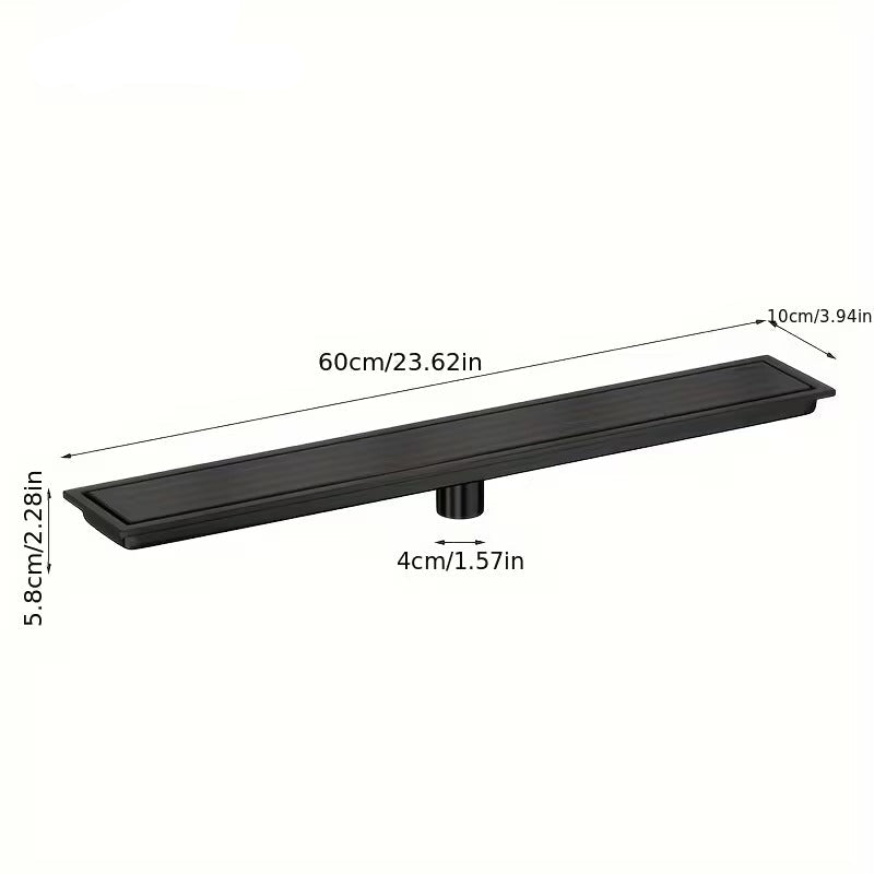 Tile Insert Linear Floor Drain in Stainless Steel