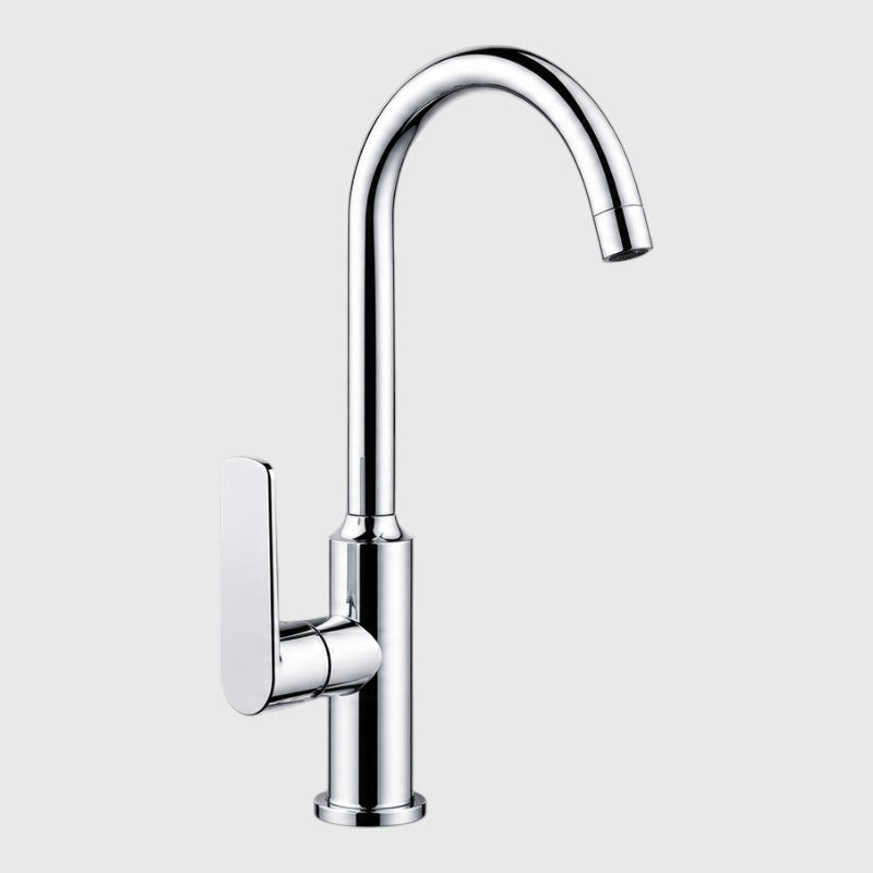Heavy Quality Kitchen Mixer 15" inches in Stainless Steel | Easy to Install | Deck Mounted | Available in Chrome, Black, Gun Metallic & White