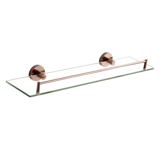 Wesda Bathroom Glass Shelf Rose Gold in Stainless Steel
