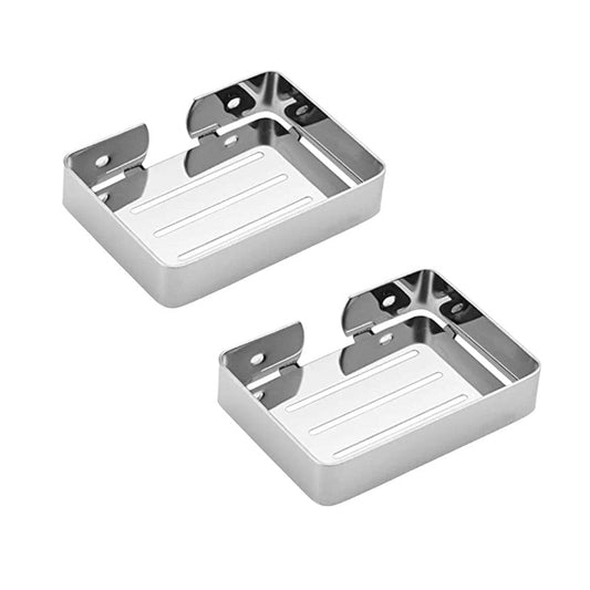 Stainless Steel Soap Dish - Pack of 2