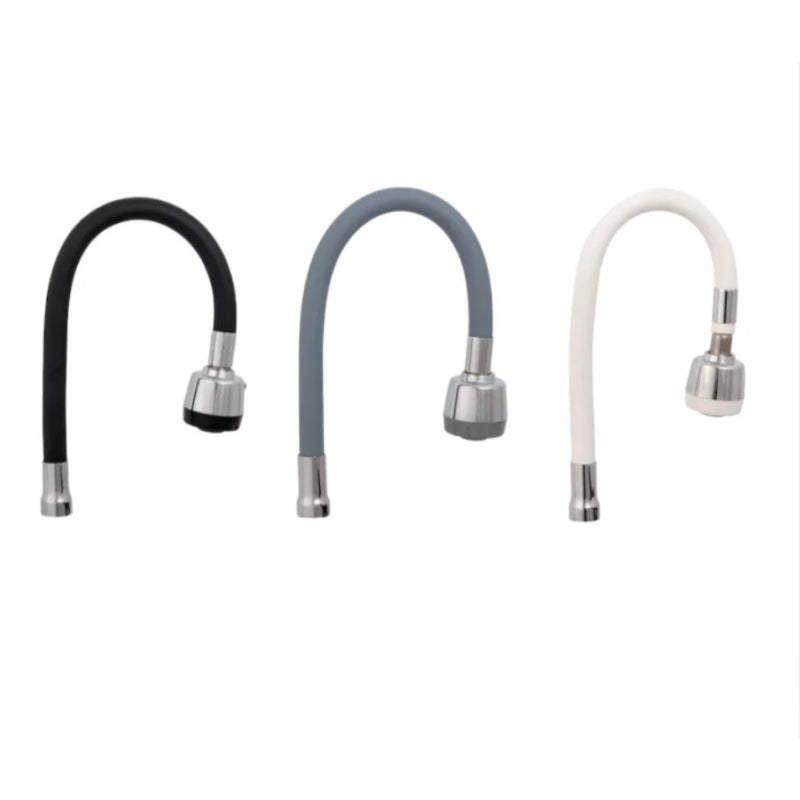 360° Flexible Rubber Neck for Faucets in Stainless Steel for Kitchen and Bathroom | Dual Function Sprayer