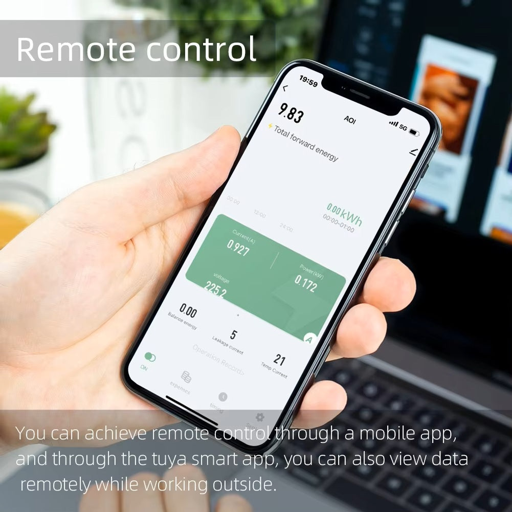 Switchora Smart WiFi Circuit Meter 4P 3 Phase 100A – Bidirectional Metering, Solar Ready, Tuya App