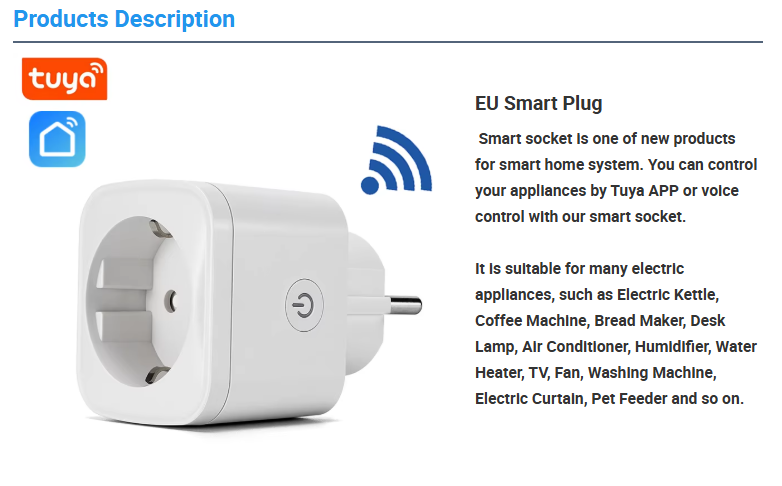 Smart Wi-fi Plug 16A