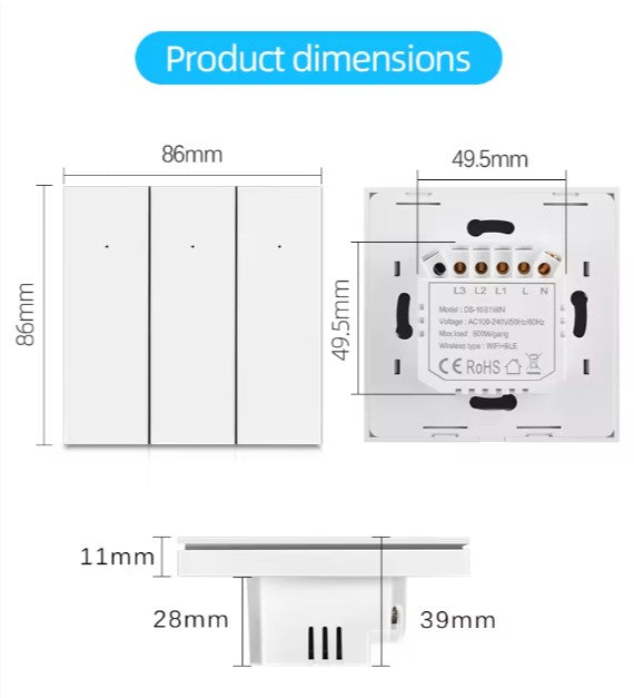 Smart Wi-fi Push Button Switch